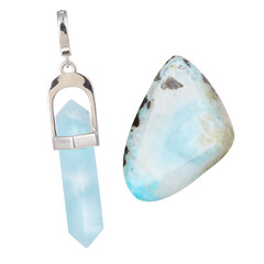 Accessorio in argento con Larimar
