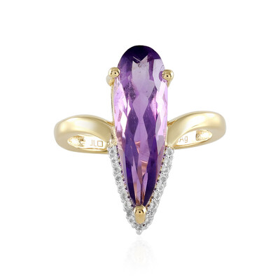 Anello in argento con Ametista Zambiana