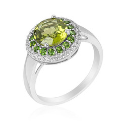 Anello in argento con Peridoto