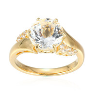 Anello in argento con Topazio Bianco