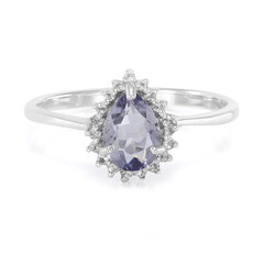 Anello in argento con Iolite del Madagascar