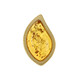 Ciondolo in argento con Ambra Baltica Cognac (dagen)