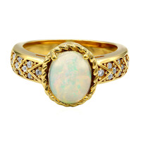 Anello in argento con Opale di Welo