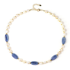 Collana in argento con Cianite del Nepal (Riya)
