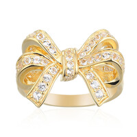 Anello in argento con Topazio Bianco