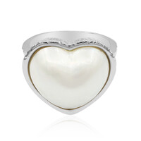 Anello in argento con Perla Mabe (TPC)