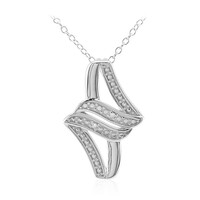 Collana in argento con Diamante I3 (I)