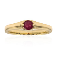 Anello in oro con Berillo Rosso