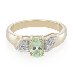 Anello in oro con Granato Menta Merelani