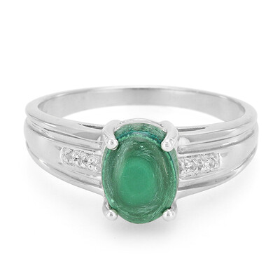Anello in argento con Malachite