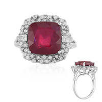 Anello in argento con Rubino del Madagascar