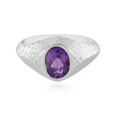 Anello in argento con Ametista Siberiana