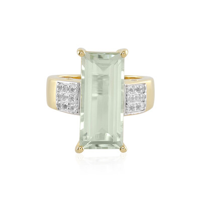 Anello in argento con Ametista Verde
