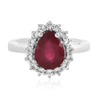 Anello in argento con Rubino del Madagascar