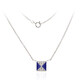 Collana in argento con Topazio Bianco