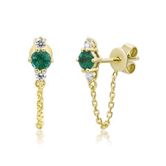 Orecchini in oro con Smeraldo Zambia AAA (CIRARI)