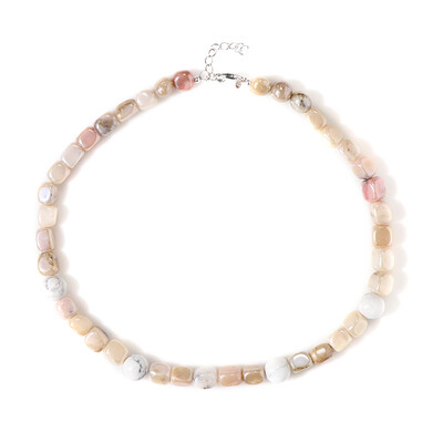 Collana in argento con Opale Mistico Rosa