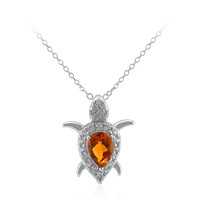 Collana in argento con Citrino Madeira