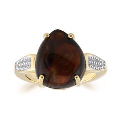 Anello in oro con Agata di Fuoco