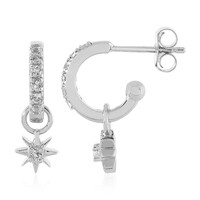 Orecchini in argento con Topazio Bianco