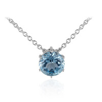 Collana in argento con Topazio Blu Cielo