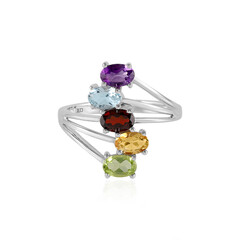 Anello in argento con Ametista Zambiana