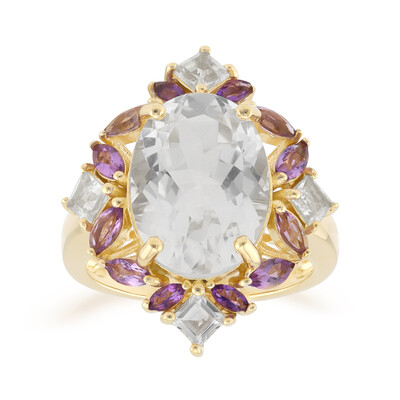 Anello in argento con Topazio Bianco