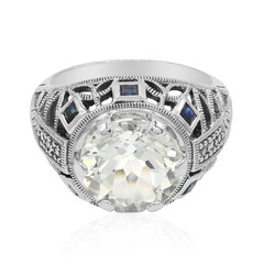 Anello in argento con Topazio Bianco