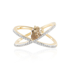 Anello in oro con Diamante Champagne I1 (SUHANA)