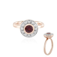 Anello in argento con Rodolite Lampone