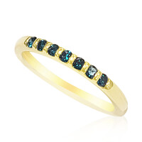 Anello in oro con Diamante Blu SI2