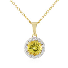Collana in argento con Apatite Dorata