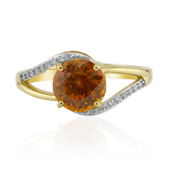 Anello in oro con Sfalerite