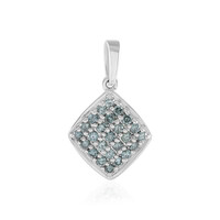 Ciondolo in oro con Diamante Blu I2