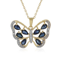 Collana in argento con Zaffiro Blu