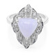 Anello in argento con Agata Lace Blu