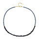 Collana in argento con Zaffiro Blu della Birmania