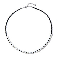Collana in argento con Spinello Nero