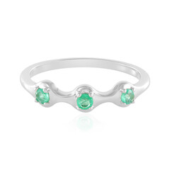 Anello in argento con Smeraldo Russo