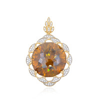 Ciondolo in oro con Sfalerite (AMAYANI)