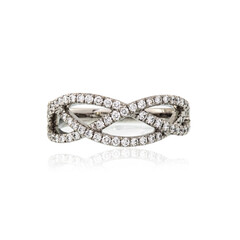 Anello in platino con Diamante Flawless (F) (LUCENT DIAMONDS)
