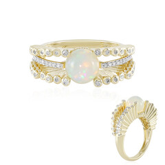Anello in oro con Opale di Welo (de Melo)