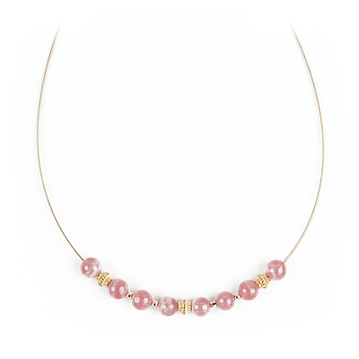 Collana in argento con Rodocrosite
