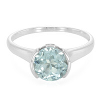 Anello in argento con Topazio Blu Cielo