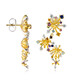 Orecchini in argento con Zaffiro Blu (Gems en Vogue)