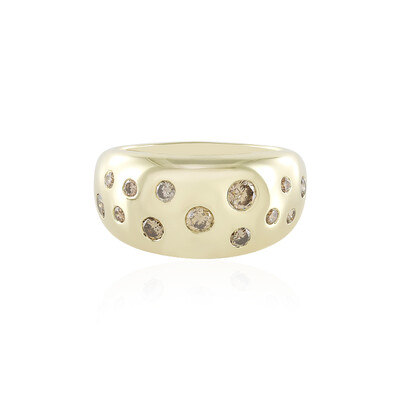 Anello in oro con Diamante Champagne I2 (de Melo)