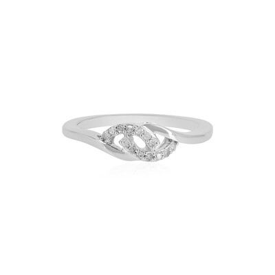 Anello in argento con Diamante I2 (I)