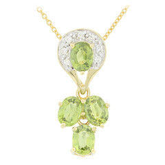 Collana in oro con Zaffiro Verde (AMAYANI)