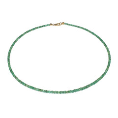 Collana in oro con Smeraldo Zambia