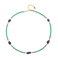 Collana in argento con Onice Verde
